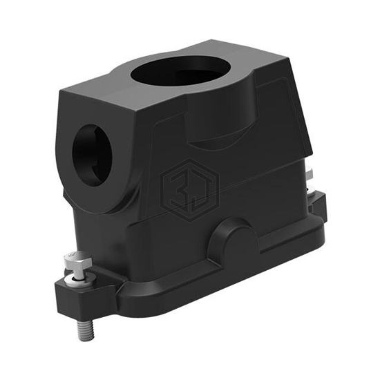 H16BPR-TG/SHC-M40/M25-EMC-C - TE Connectivity Aerospace, Defense and Marine - Heavy Duty Connectors - Housings, Hoods, Bases