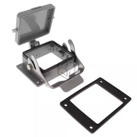 H32B-AD-LB - TE Connectivity AMP Connectors - Heavy Duty Connectors - Housings, Hoods, Bases