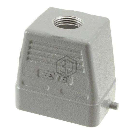 H6B-TG-M20 - TE Connectivity AMP Connectors - Heavy Duty Connectors - Housings, Hoods, Bases