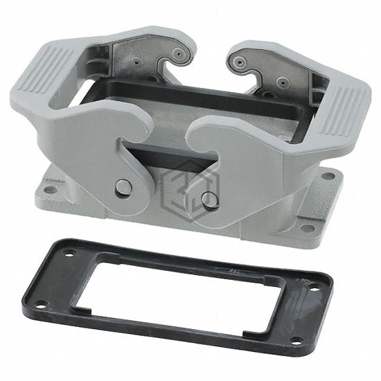 H10B-AG-SL - TE Connectivity AMP Connectors - Heavy Duty Connectors - Housings, Hoods, Bases