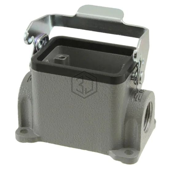 H6B-SGR-2M20 - TE Connectivity AMP Connectors - Heavy Duty Connectors - Housings, Hoods, Bases