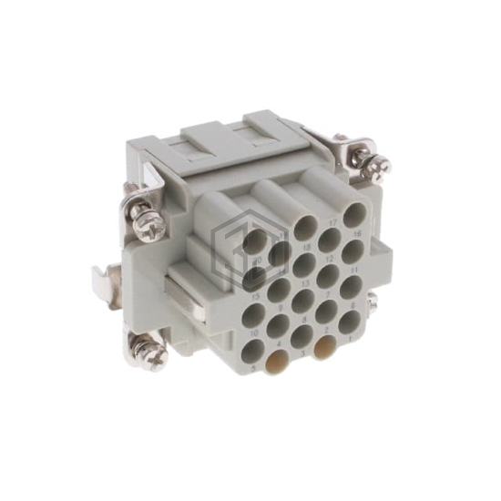 HEEE-020-F - TE Connectivity AMP Connectors - Heavy Duty Connectors - Inserts, Modules