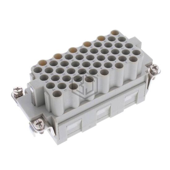 HEEE-048-F - TE Connectivity AMP Connectors - Heavy Duty Connectors - Inserts, Modules