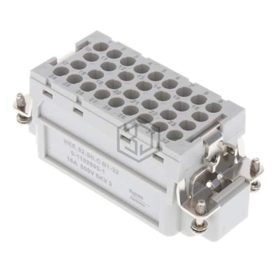 1102895-1 - TE Connectivity AMP Connectors - Heavy Duty Connectors - Inserts, Modules