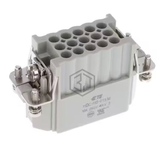 HD-015-M - TE Connectivity AMP Connectors - Heavy Duty Connectors - Inserts, Modules