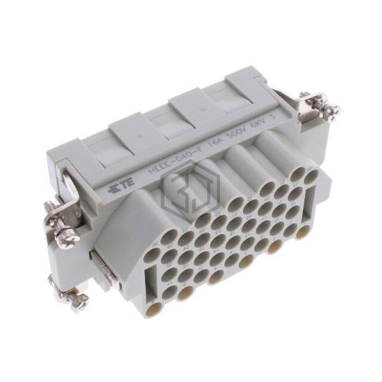 HEEE-040-F - TE Connectivity AMP Connectors - Heavy Duty Connectors - Inserts, Modules