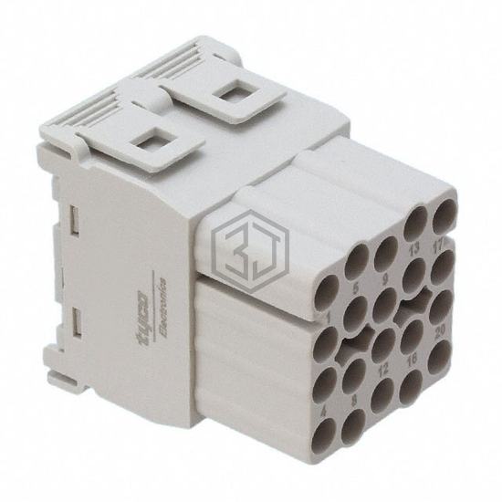 1103145-1 - TE Connectivity AMP Connectors - Heavy Duty Connectors - Inserts, Modules