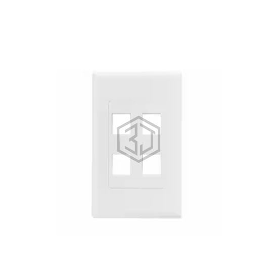 FPDS4-W - HellermannTyton - Keystone - Faceplates, Frames