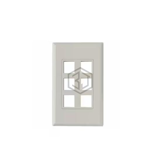 FPDS6-FW - HellermannTyton - Keystone - Faceplates, Frames