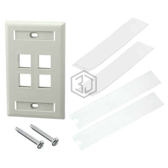 NK4FEIY - Panduit Corp - Keystone - Faceplates, Frames