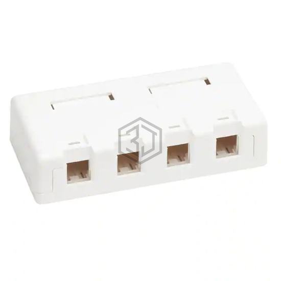N082-004-WH - Tripp Lite - Keystone - Faceplates, Frames