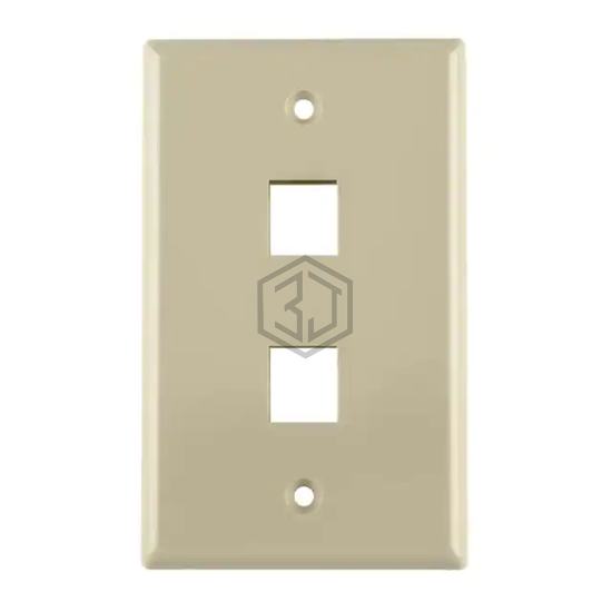 FPDUAL-I - HellermannTyton - Keystone - Faceplates, Frames
