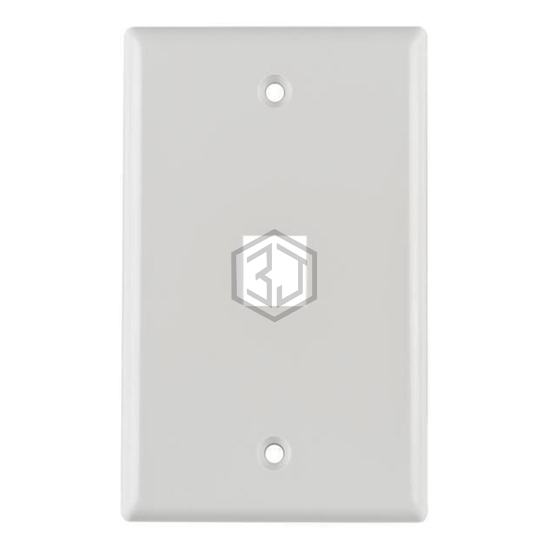 FPSINGLE-W - HellermannTyton - Keystone - Faceplates, Frames