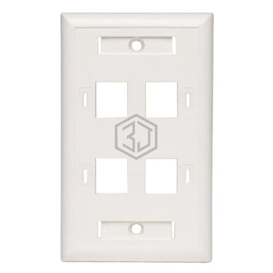 N042-001-04-WH - Tripp Lite - Keystone - Faceplates, Frames