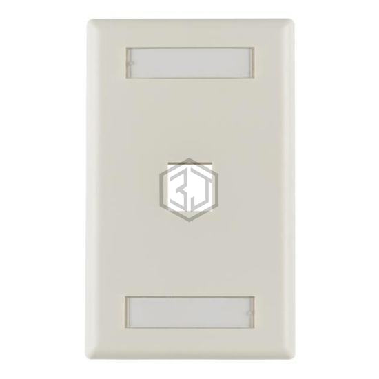 FPISINGLE-FW - HellermannTyton - Keystone - Faceplates, Frames