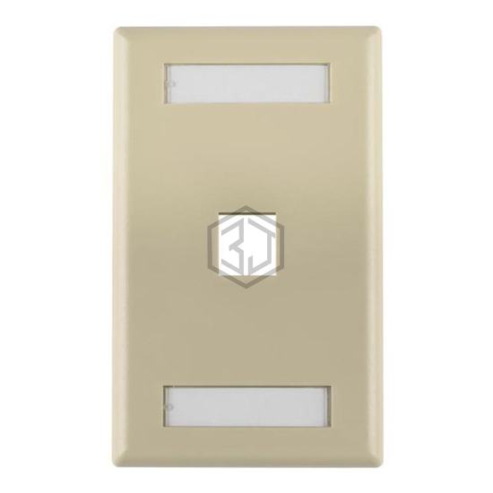 FPISINGLE-I - HellermannTyton - Keystone - Faceplates, Frames