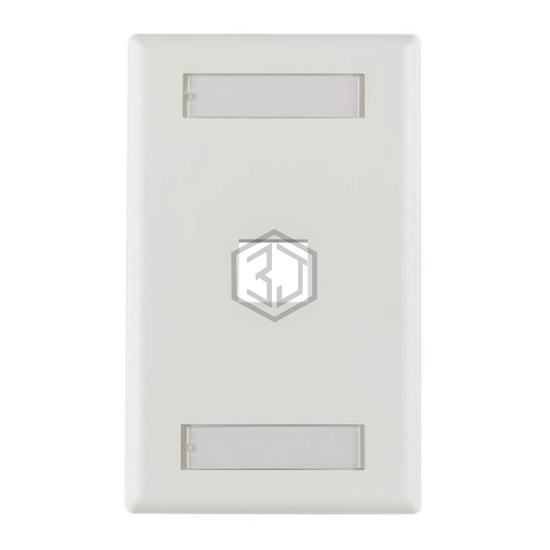 FPISINGLE-W - HellermannTyton - Keystone - Faceplates, Frames