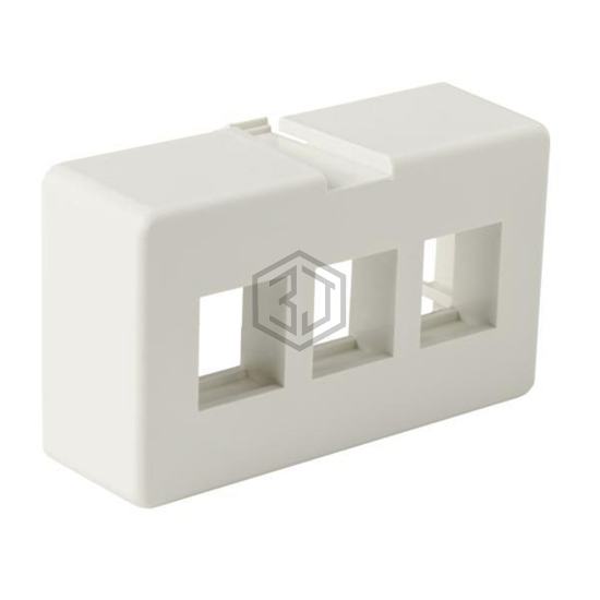 FPFURN3-FW - HellermannTyton - Keystone - Faceplates, Frames