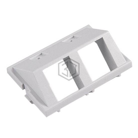 FPMIAD15-W - HellermannTyton - Keystone - Faceplates, Frames