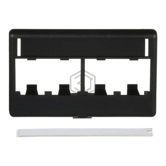 CFFPL4BL - Panduit Corp - Keystone - Faceplates, Frames