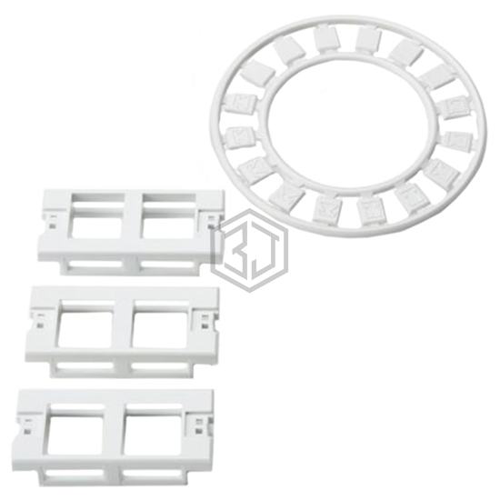 FPMIFD-W - HellermannTyton - Keystone - Faceplates, Frames