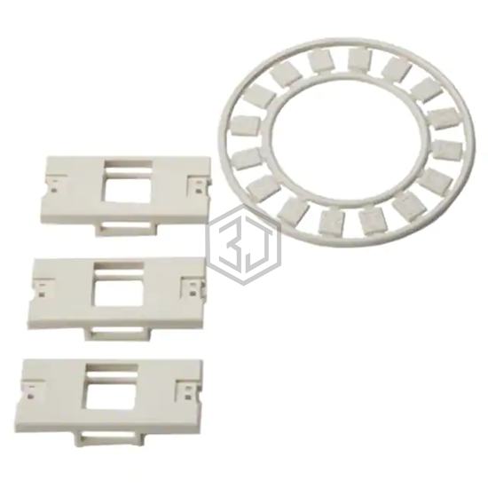 FPMIFS-FW - HellermannTyton - Keystone - Faceplates, Frames