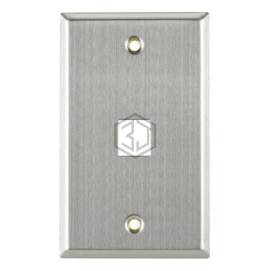 FPSINGLE-SS - HellermannTyton - Keystone - Faceplates, Frames