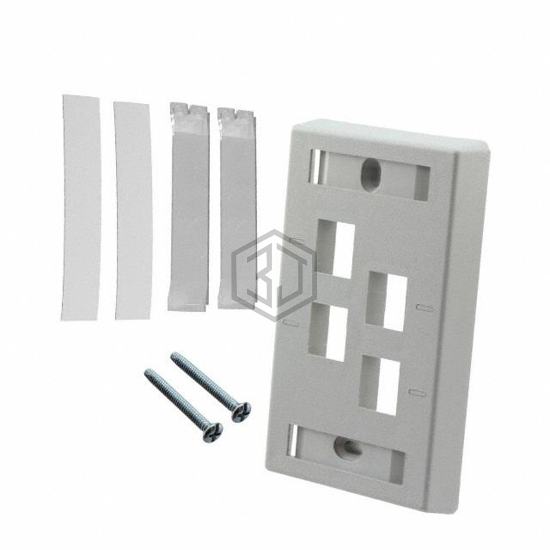 557502-4 - TE Connectivity AMP Connectors - Keystone - Faceplates, Frames