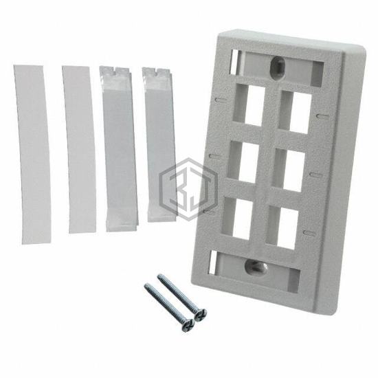 557691-4 - TE Connectivity AMP Connectors - Keystone - Faceplates, Frames