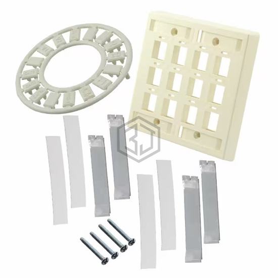 558086-1 - TE Connectivity AMP Connectors - Keystone - Faceplates, Frames