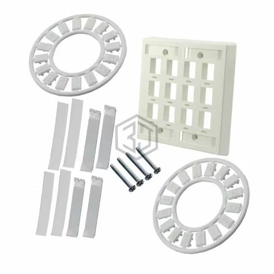 558086-3 - TE Connectivity AMP Connectors - Keystone - Faceplates, Frames