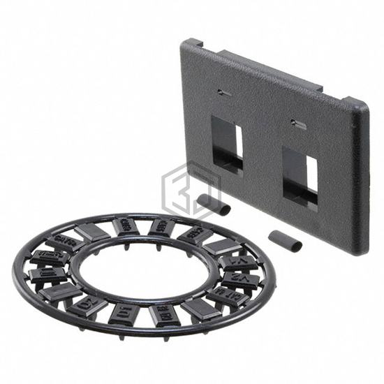 558106-1 - TE Connectivity AMP Connectors - Keystone - Faceplates, Frames