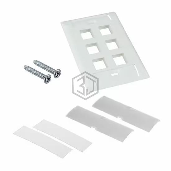 1-2111012-3 - TE Connectivity AMP Connectors - Keystone - Faceplates, Frames