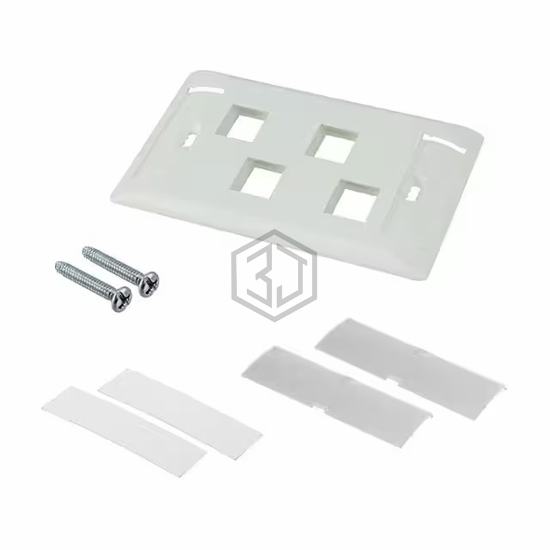 1-2111203-3 - TE Connectivity AMP Connectors - Keystone - Faceplates, Frames