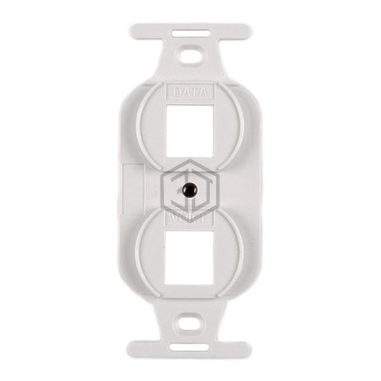 FP106MF2-W - HellermannTyton - Keystone - Faceplates, Frames