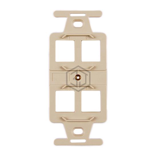 FP106MF4-I - HellermannTyton - Keystone - Faceplates, Frames
