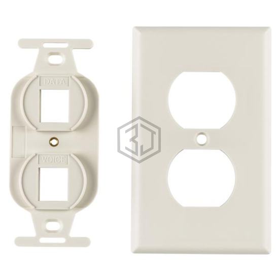 FP106MF-FW - HellermannTyton - Keystone - Faceplates, Frames