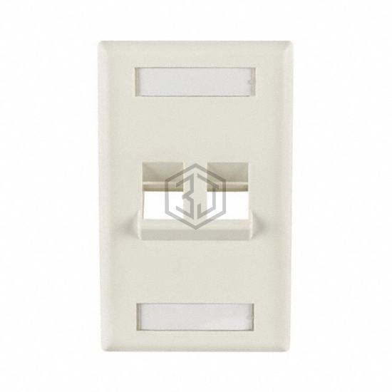 FP45DUAL-FW - HellermannTyton - Keystone - Faceplates, Frames