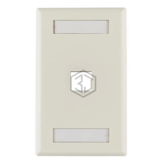 FPIHSINGLE-FW - HellermannTyton - Keystone - Faceplates, Frames