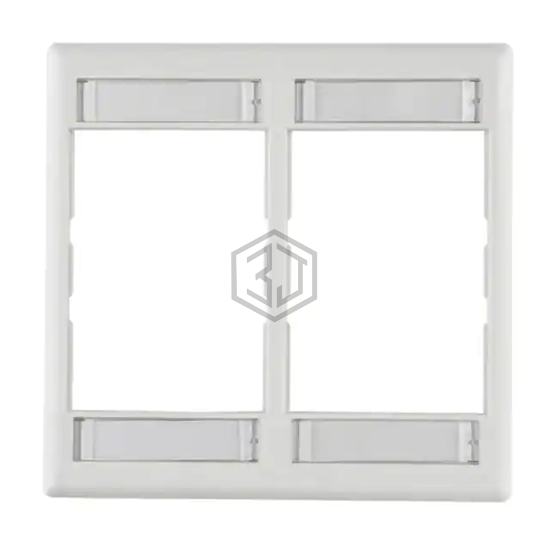 FPMDG-W - HellermannTyton - Keystone - Faceplates, Frames