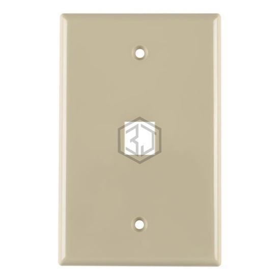 FPMSINGLE-I - HellermannTyton - Keystone - Faceplates, Frames