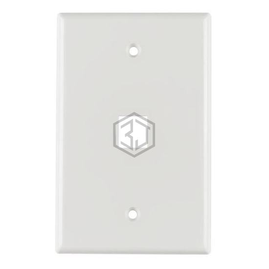 FPMSINGLE-W - HellermannTyton - Keystone - Faceplates, Frames