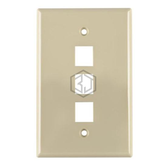 FPMTRIPLE-I - HellermannTyton - Keystone - Faceplates, Frames
