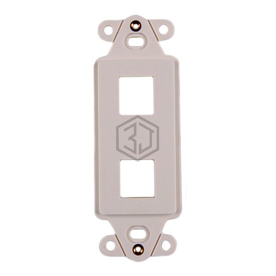 FPRMF2-FW - HellermannTyton - Keystone - Faceplates, Frames