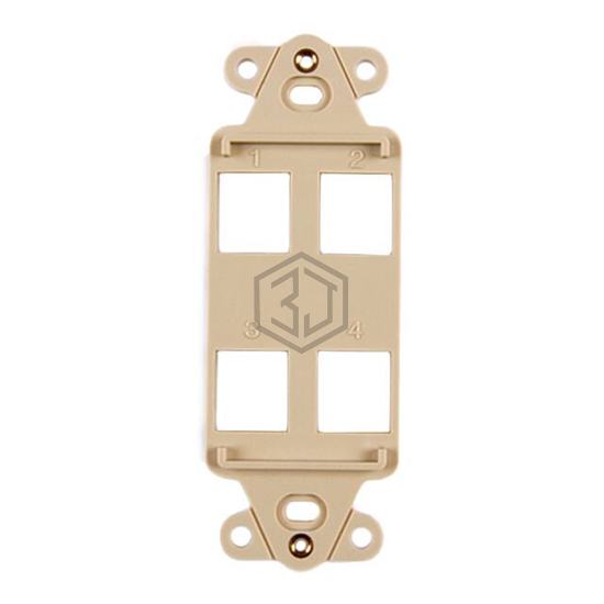 FPRMF4-I - HellermannTyton - Keystone - Faceplates, Frames