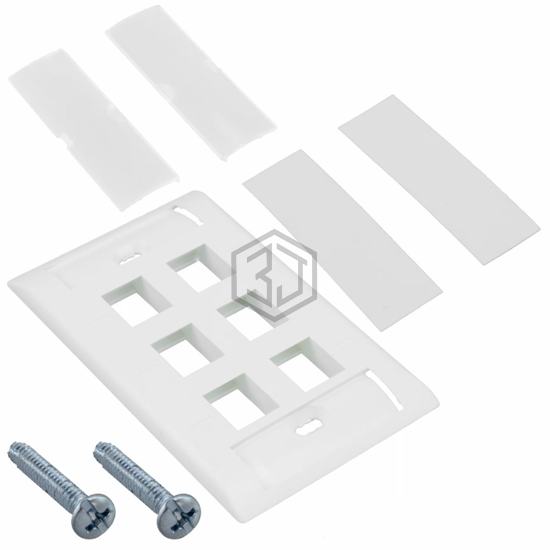 1-2111040-3 - TE Connectivity AMP Connectors - Keystone - Faceplates, Frames