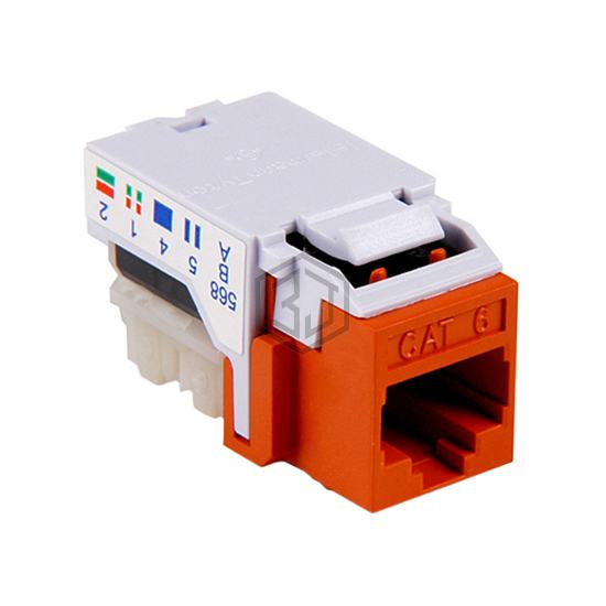 RJ45FC6-ORN - HellermannTyton - Keystone - Inserts