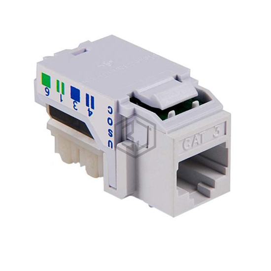 RJ11FC3-FW - HellermannTyton - Keystone - Inserts