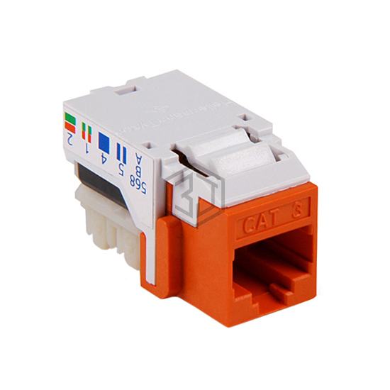 RJ11FC3-ORN - HellermannTyton - Keystone - Inserts