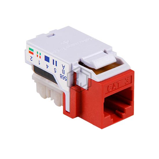 RJ11FC3-RED - HellermannTyton - Keystone - Inserts